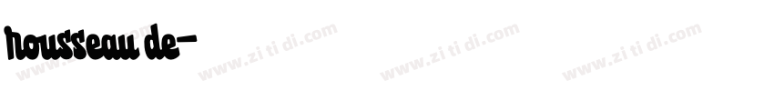 rousseau de字体转换